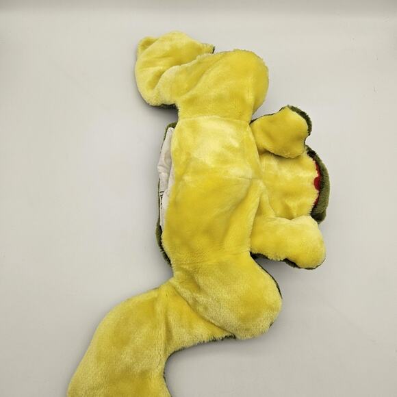 Vintage Large Frog Hand Puppet Plush Toy 24" Soft Stuffed Animal Doll Puppet - Picture 2 of 10